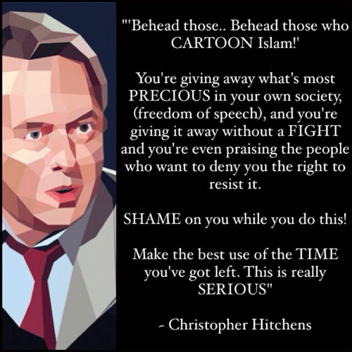 Christopher Hitchens' perspective on Islam's response to freedom